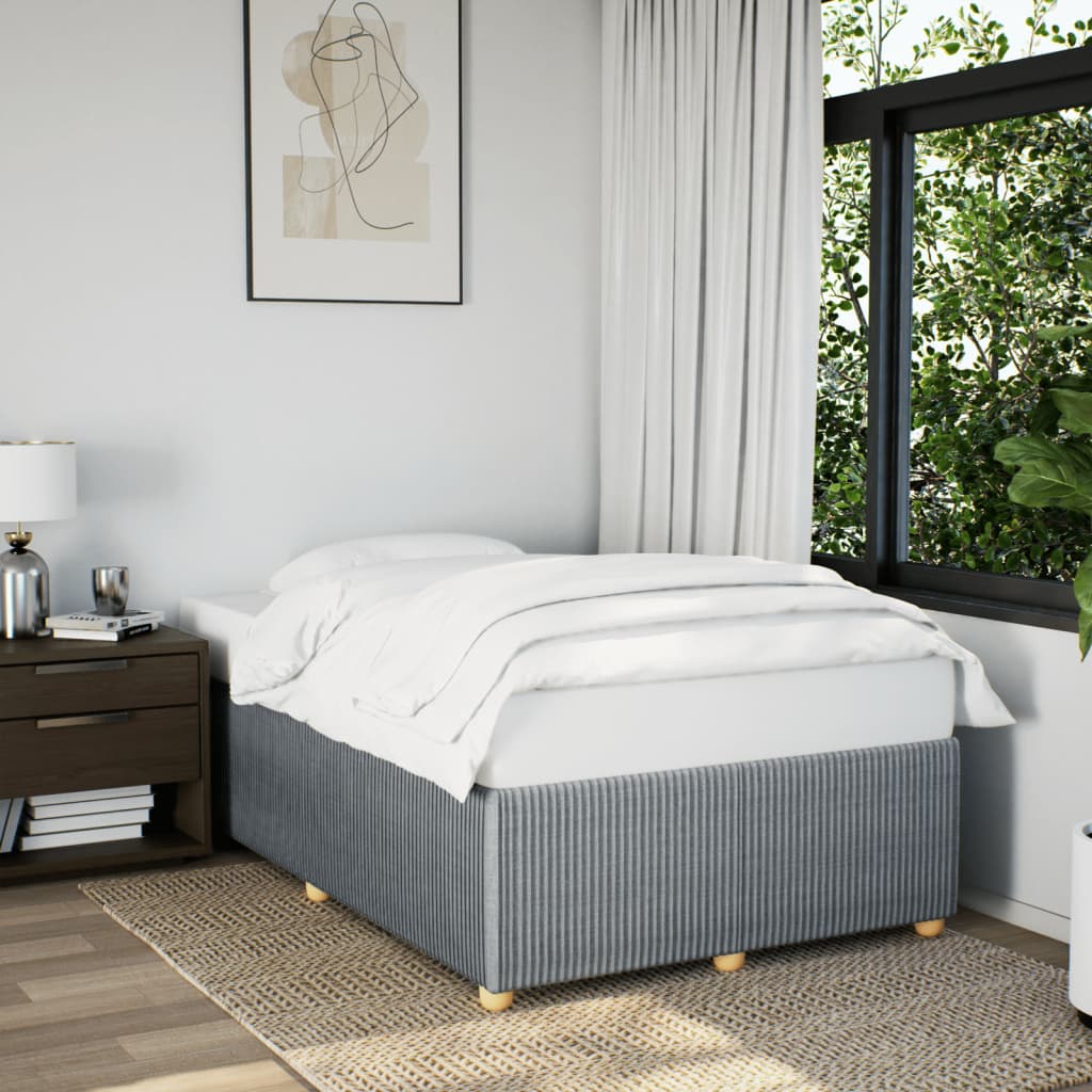 Bedframe zonder matras 120x190 cm stof lichtgrijs is nu te koop bij PeponiXL, paradijselijk wonen!