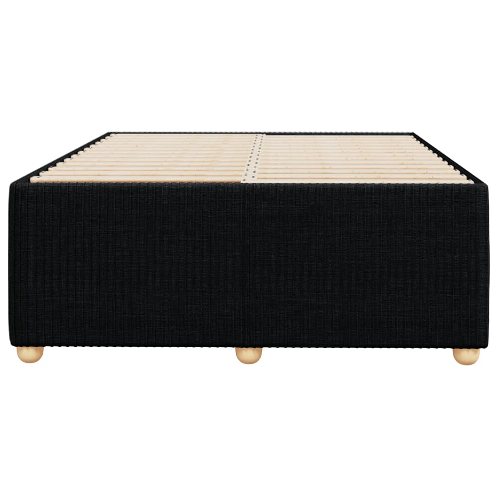 Bedframe zonder matras 120x190 cm stof zwart is nu te koop bij PeponiXL, paradijselijk wonen!