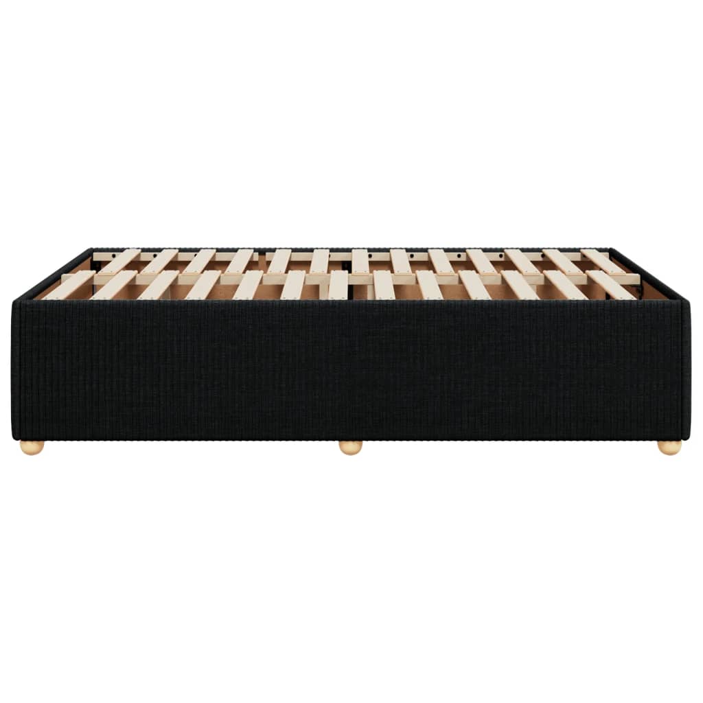 Bedframe zonder matras 120x190 cm stof zwart is nu te koop bij PeponiXL, paradijselijk wonen!