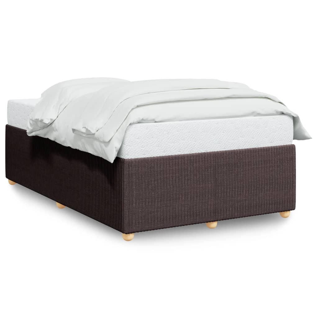 Bedframe zonder matras 120x190 cm stof donkerbruin is nu te koop bij PeponiXL, paradijselijk wonen!