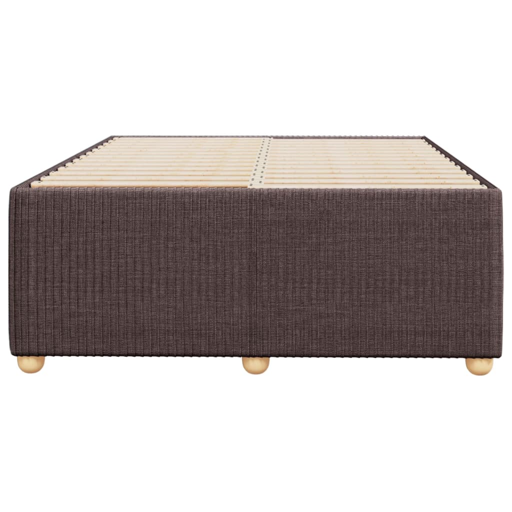 Bedframe zonder matras 120x190 cm stof donkerbruin is nu te koop bij PeponiXL, paradijselijk wonen!