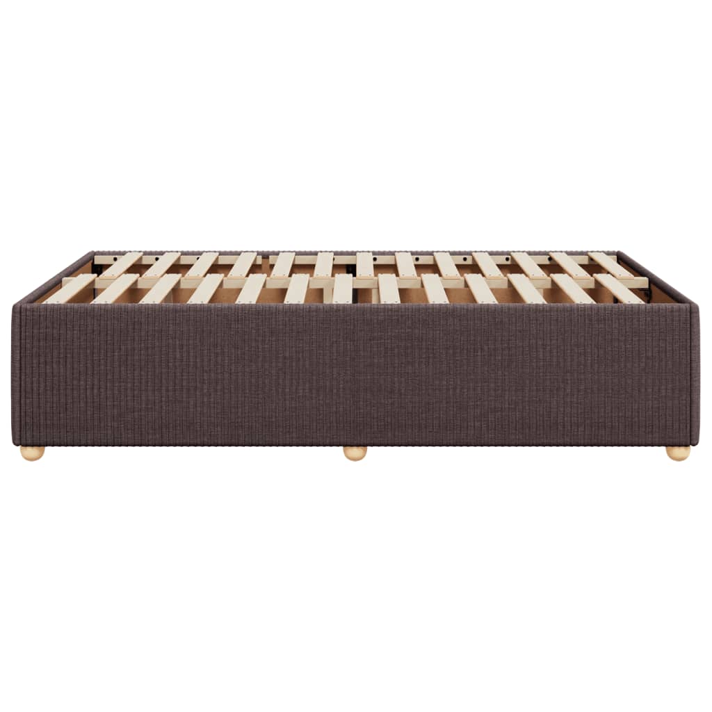 Bedframe zonder matras 120x190 cm stof donkerbruin is nu te koop bij PeponiXL, paradijselijk wonen!