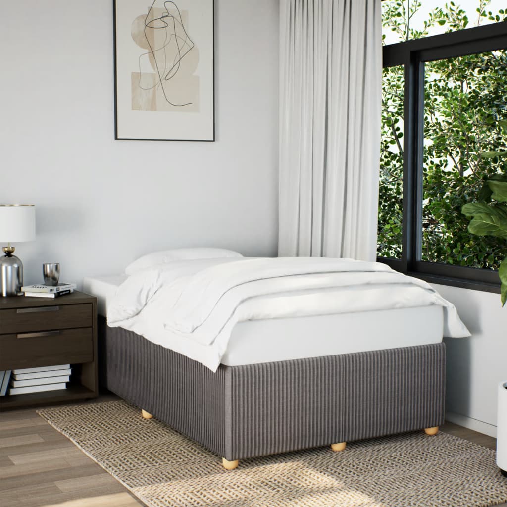 Bedframe zonder matras 120x190 cm stof taupe is nu te koop bij PeponiXL, paradijselijk wonen!