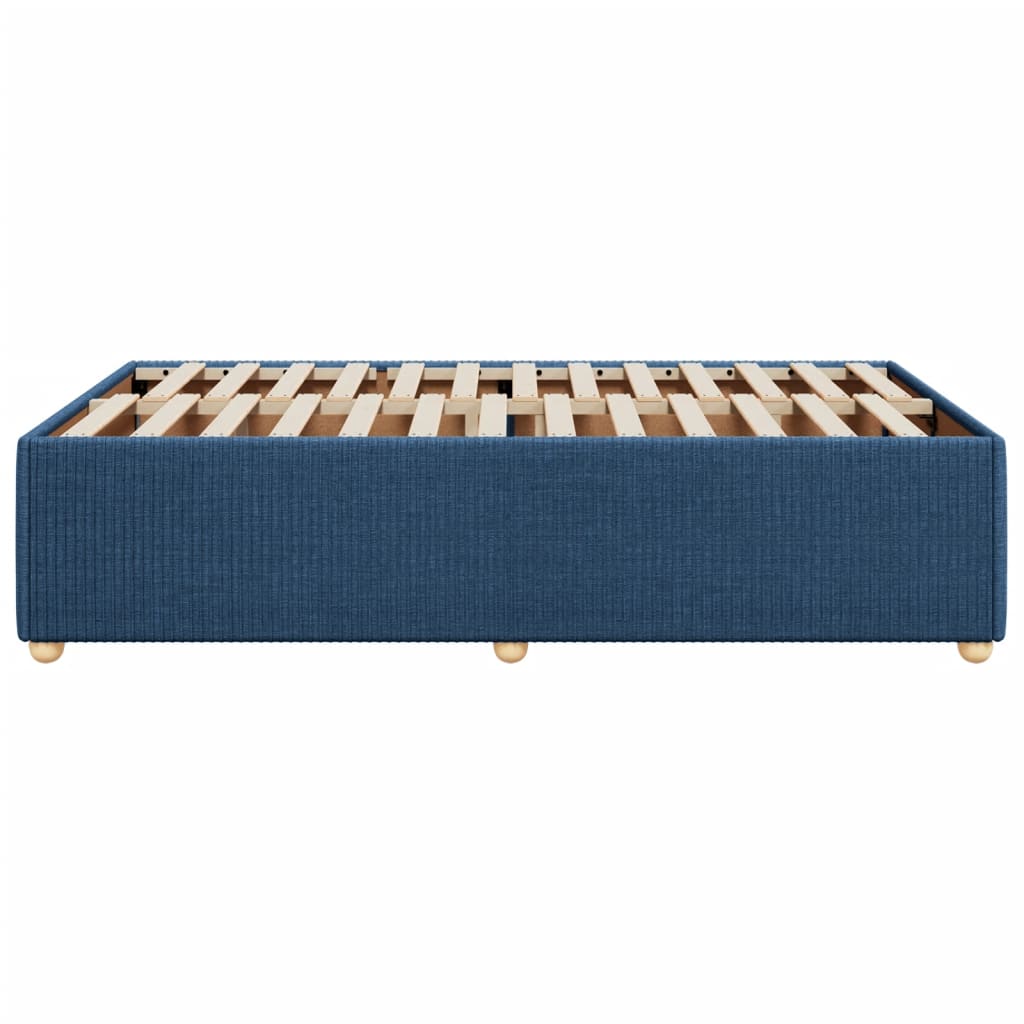 Bedframe zonder matras 120x190 cm stof blauw is nu te koop bij PeponiXL, paradijselijk wonen!