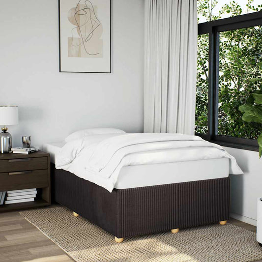 Bedframe zonder matras 120x200 cm stof donkerbruin is nu te koop bij PeponiXL, paradijselijk wonen!