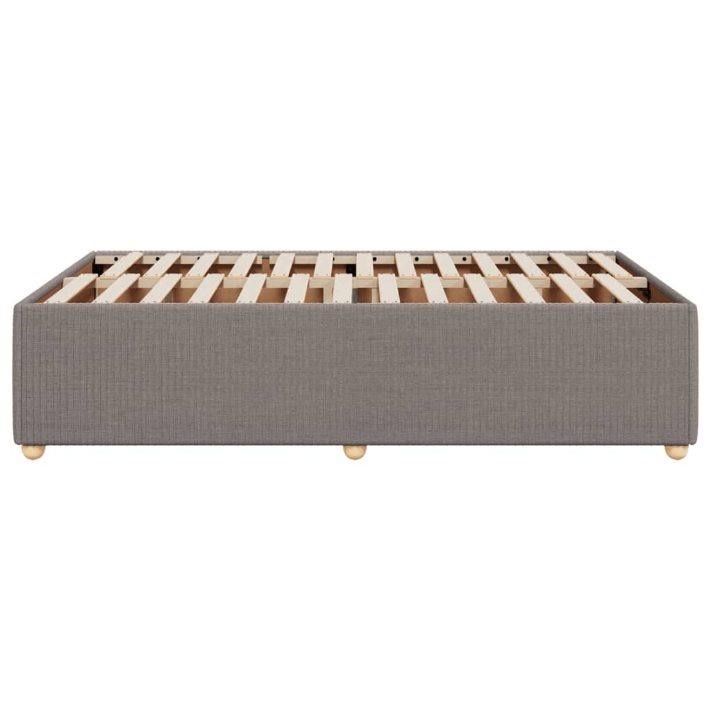 Bedframe zonder matras 120x200 cm stof taupe is nu te koop bij PeponiXL, paradijselijk wonen!