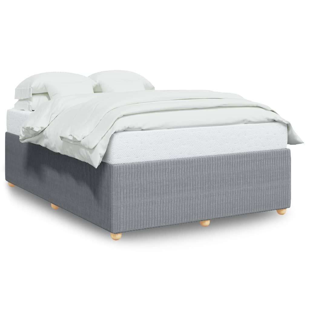 Bedframe zonder matras stof lichtgrijs 140x190 cm is nu te koop bij PeponiXL, paradijselijk wonen!