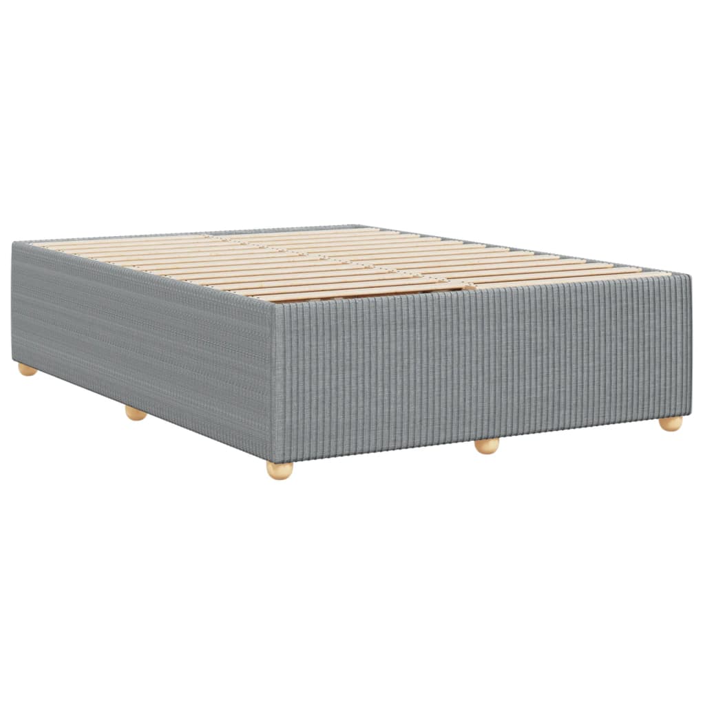 Bedframe zonder matras stof lichtgrijs 140x190 cm is nu te koop bij PeponiXL, paradijselijk wonen!