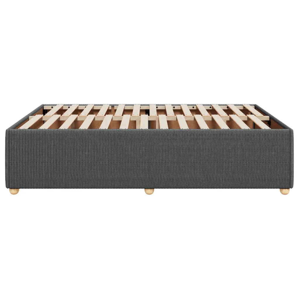 Bedframe zonder matras stof donkergrijs 140x190 cm is nu te koop bij PeponiXL, paradijselijk wonen!