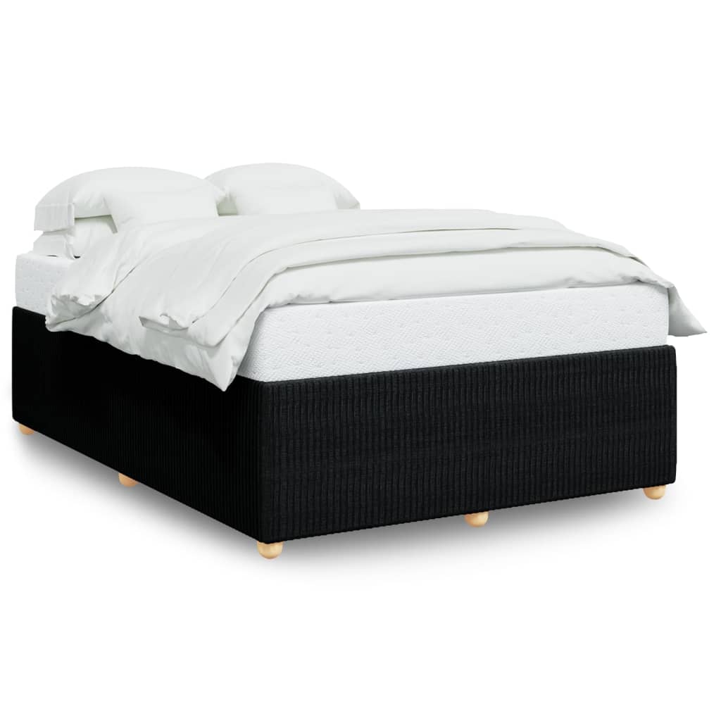 Bedframe zonder matras stof zwart 140x190 cm is nu te koop bij PeponiXL, paradijselijk wonen!
