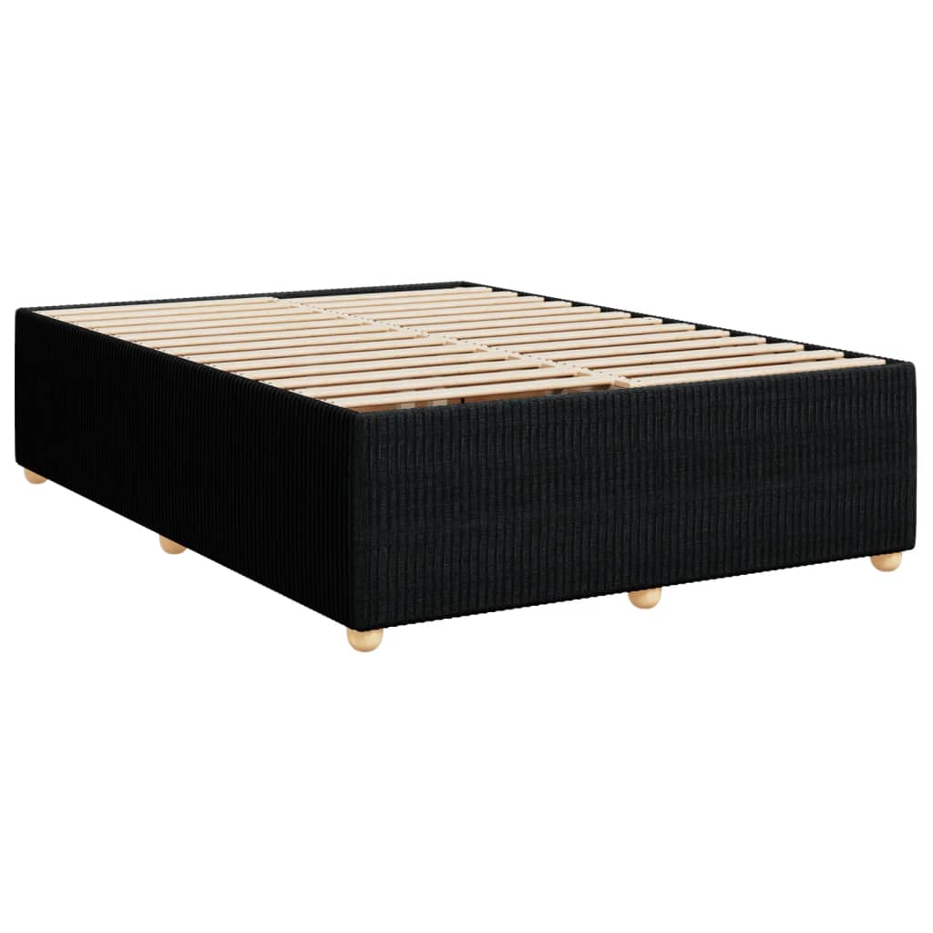 Bedframe zonder matras stof zwart 140x190 cm is nu te koop bij PeponiXL, paradijselijk wonen!