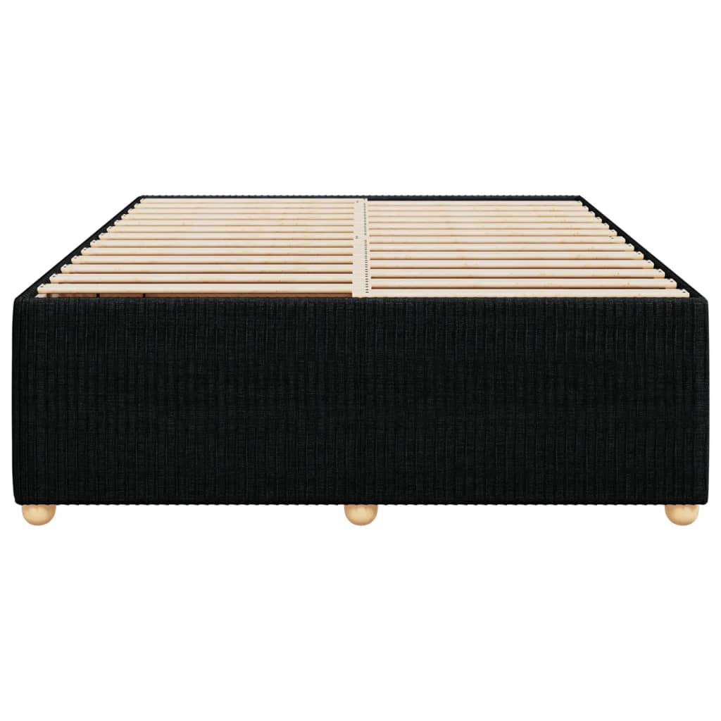 Bedframe zonder matras stof zwart 140x190 cm is nu te koop bij PeponiXL, paradijselijk wonen!