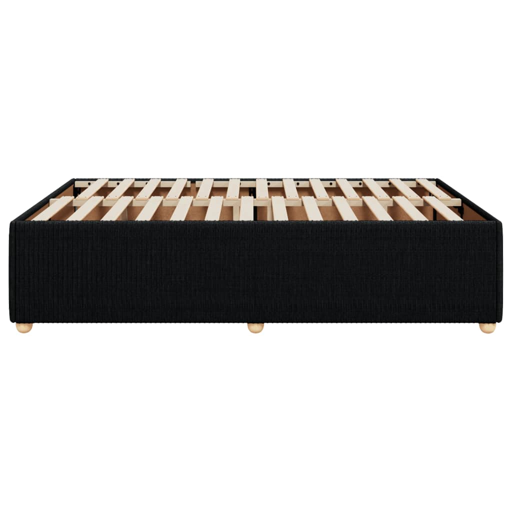 Bedframe zonder matras stof zwart 140x190 cm is nu te koop bij PeponiXL, paradijselijk wonen!