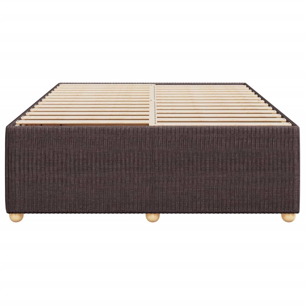Bedframe zonder matras stof donkerbruin 140x190 cm is nu te koop bij PeponiXL, paradijselijk wonen!