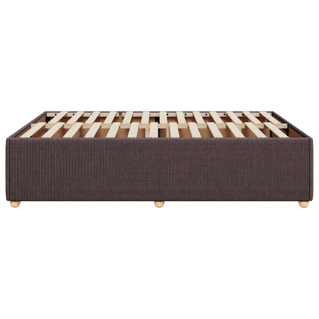Bedframe zonder matras stof donkerbruin 140x190 cm is nu te koop bij PeponiXL, paradijselijk wonen!