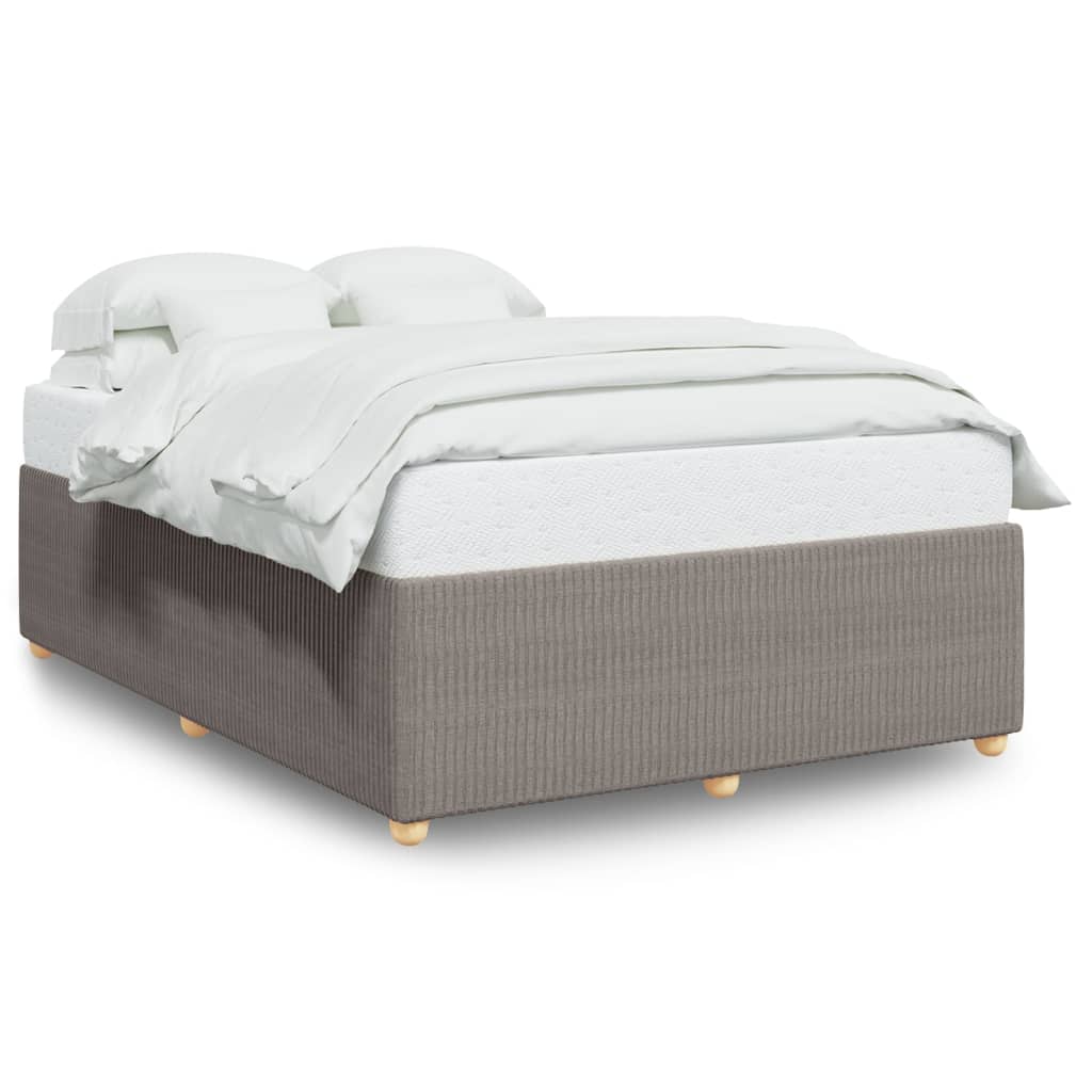 Bedframe zonder matras stof taupe 140x190 cm is nu te koop bij PeponiXL, paradijselijk wonen!