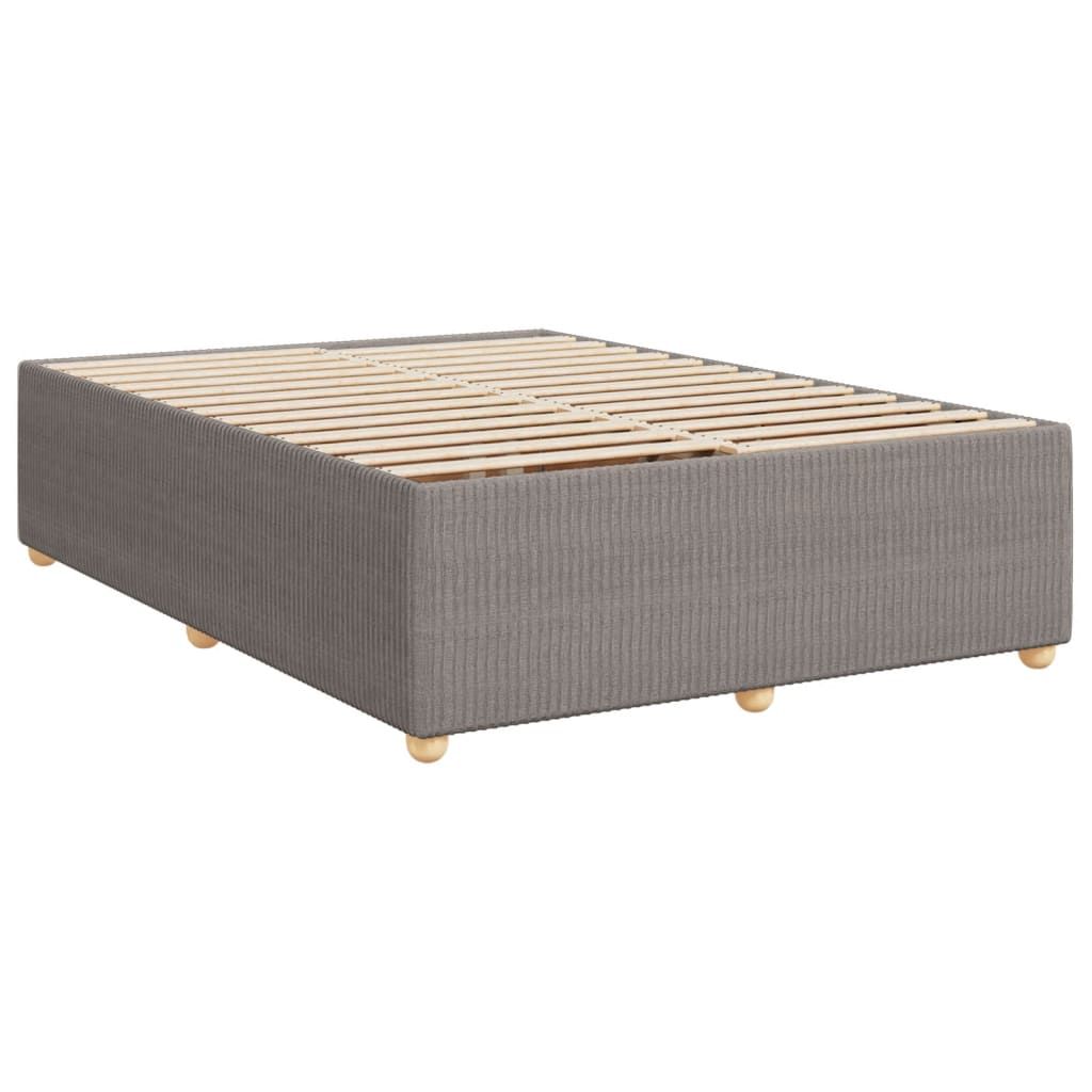 Bedframe zonder matras stof taupe 140x190 cm is nu te koop bij PeponiXL, paradijselijk wonen!
