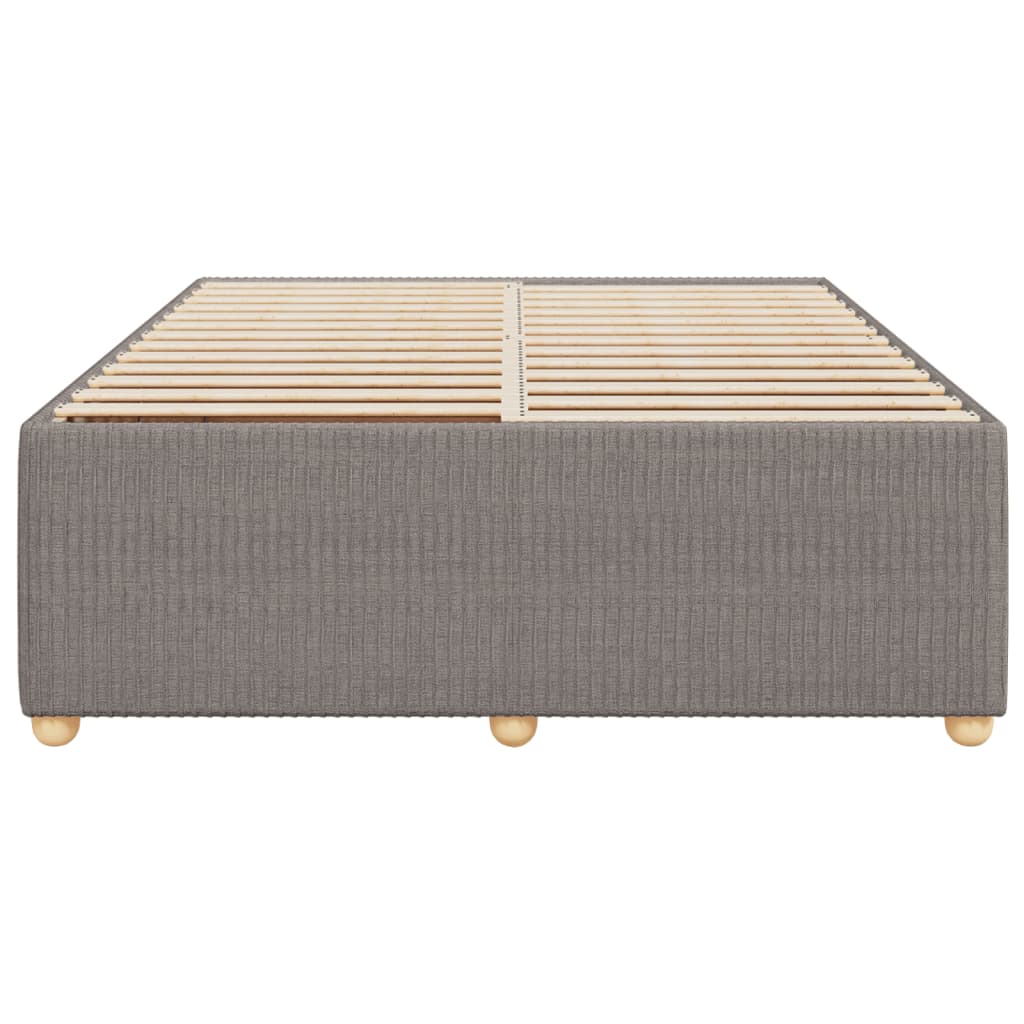 Bedframe zonder matras stof taupe 140x190 cm is nu te koop bij PeponiXL, paradijselijk wonen!