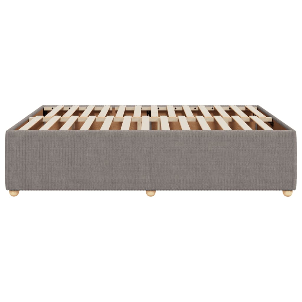 Bedframe zonder matras stof taupe 140x190 cm is nu te koop bij PeponiXL, paradijselijk wonen!