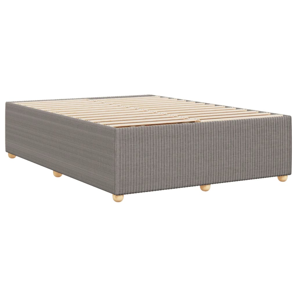 Bedframe zonder matras stof taupe 140x190 cm is nu te koop bij PeponiXL, paradijselijk wonen!