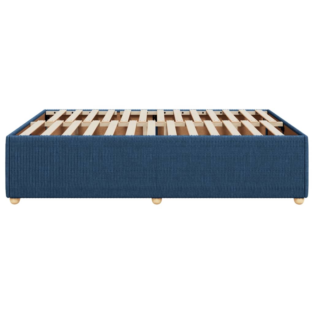 Bedframe zonder matras stof blauw 140x190 cm is nu te koop bij PeponiXL, paradijselijk wonen!