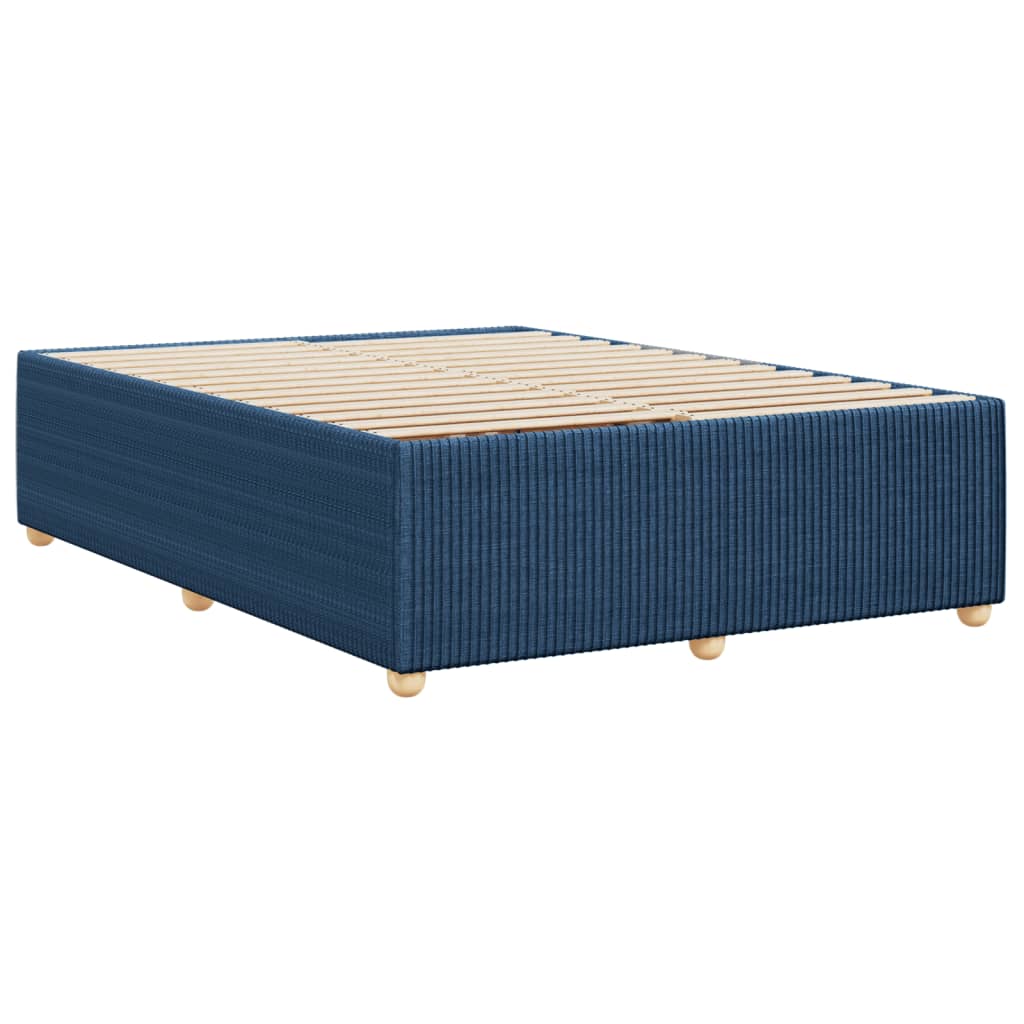 Bedframe zonder matras stof blauw 140x190 cm is nu te koop bij PeponiXL, paradijselijk wonen!