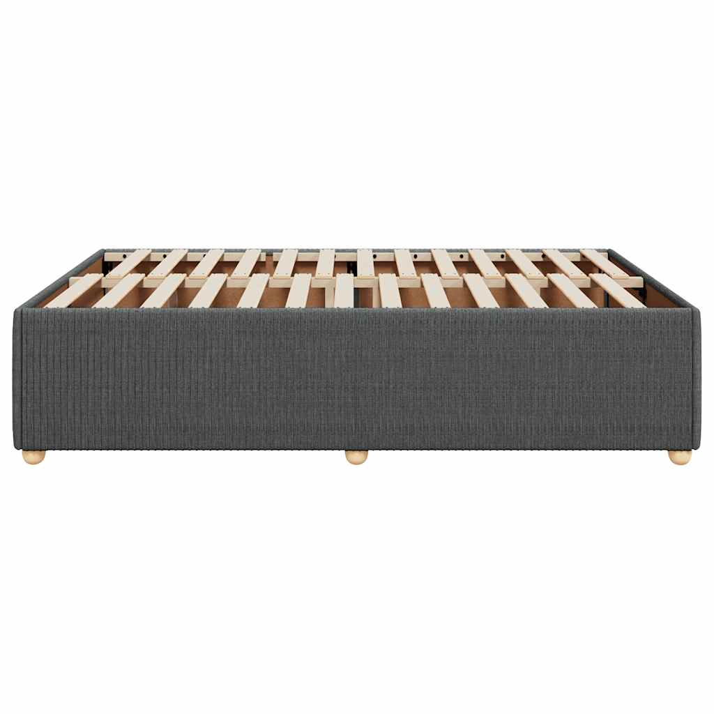 Bedframe zonder matras stof donkergrijs 140x200 cm is nu te koop bij PeponiXL, paradijselijk wonen!