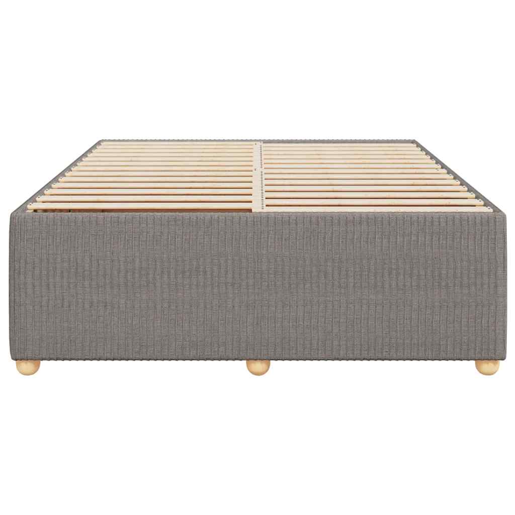 Bedframe zonder matras stof taupe 140x200 cm is nu te koop bij PeponiXL, paradijselijk wonen!