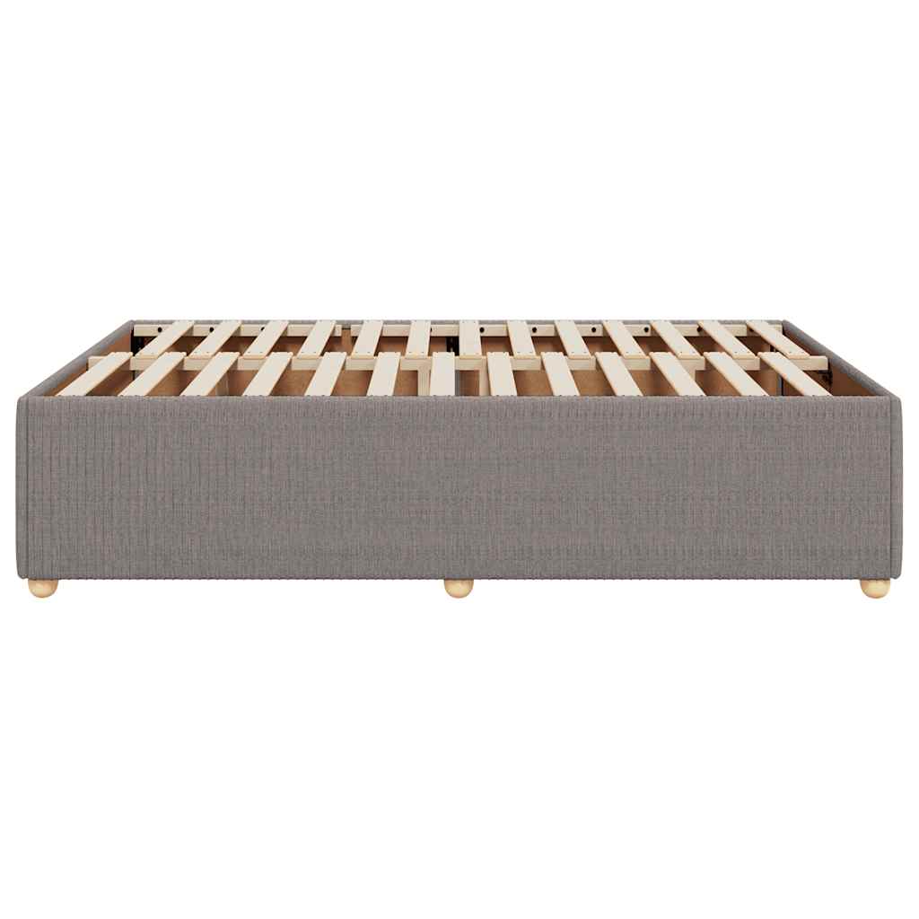 Bedframe zonder matras stof taupe 140x200 cm is nu te koop bij PeponiXL, paradijselijk wonen!