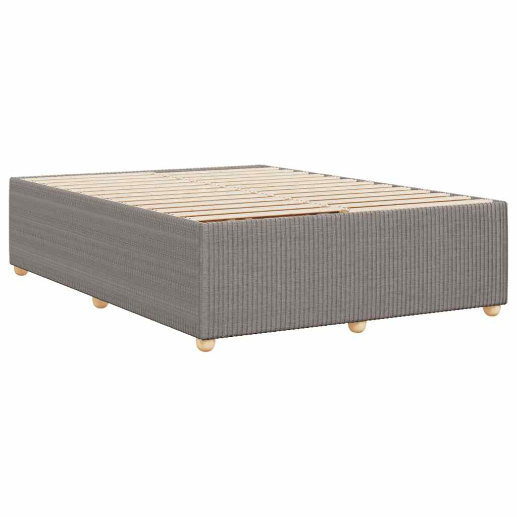 Bedframe zonder matras stof taupe 140x200 cm is nu te koop bij PeponiXL, paradijselijk wonen!