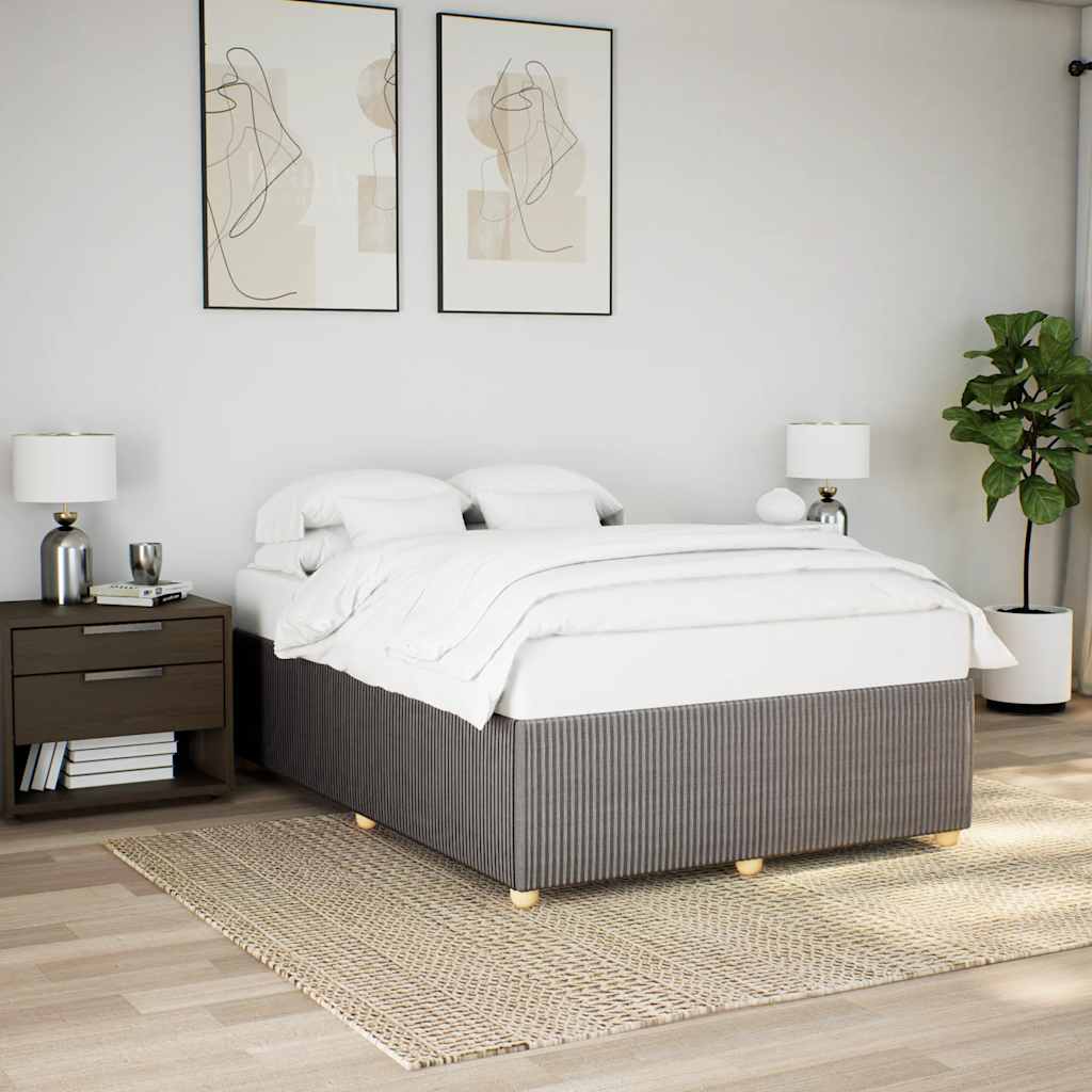 Bedframe zonder matras stof taupe 140x200 cm is nu te koop bij PeponiXL, paradijselijk wonen!