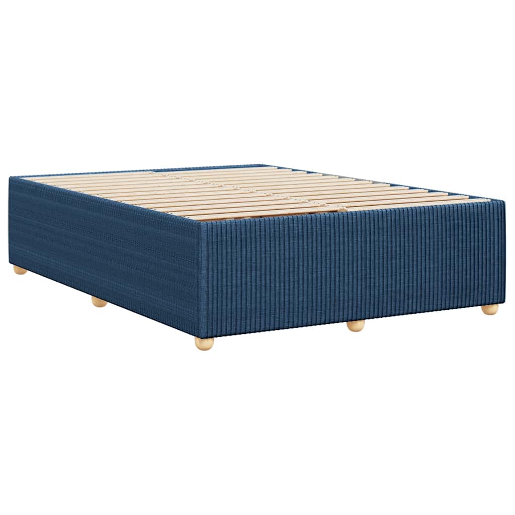 Bedframe zonder matras stof blauw 140x200 cm is nu te koop bij PeponiXL, paradijselijk wonen!
