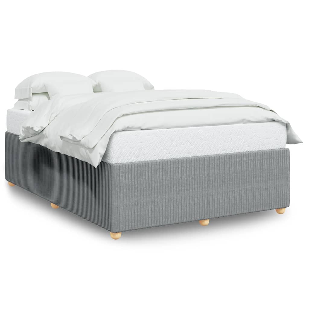 Bedframe zonder matras stof lichtgrijs 160x200 cm is nu te koop bij PeponiXL, paradijselijk wonen!