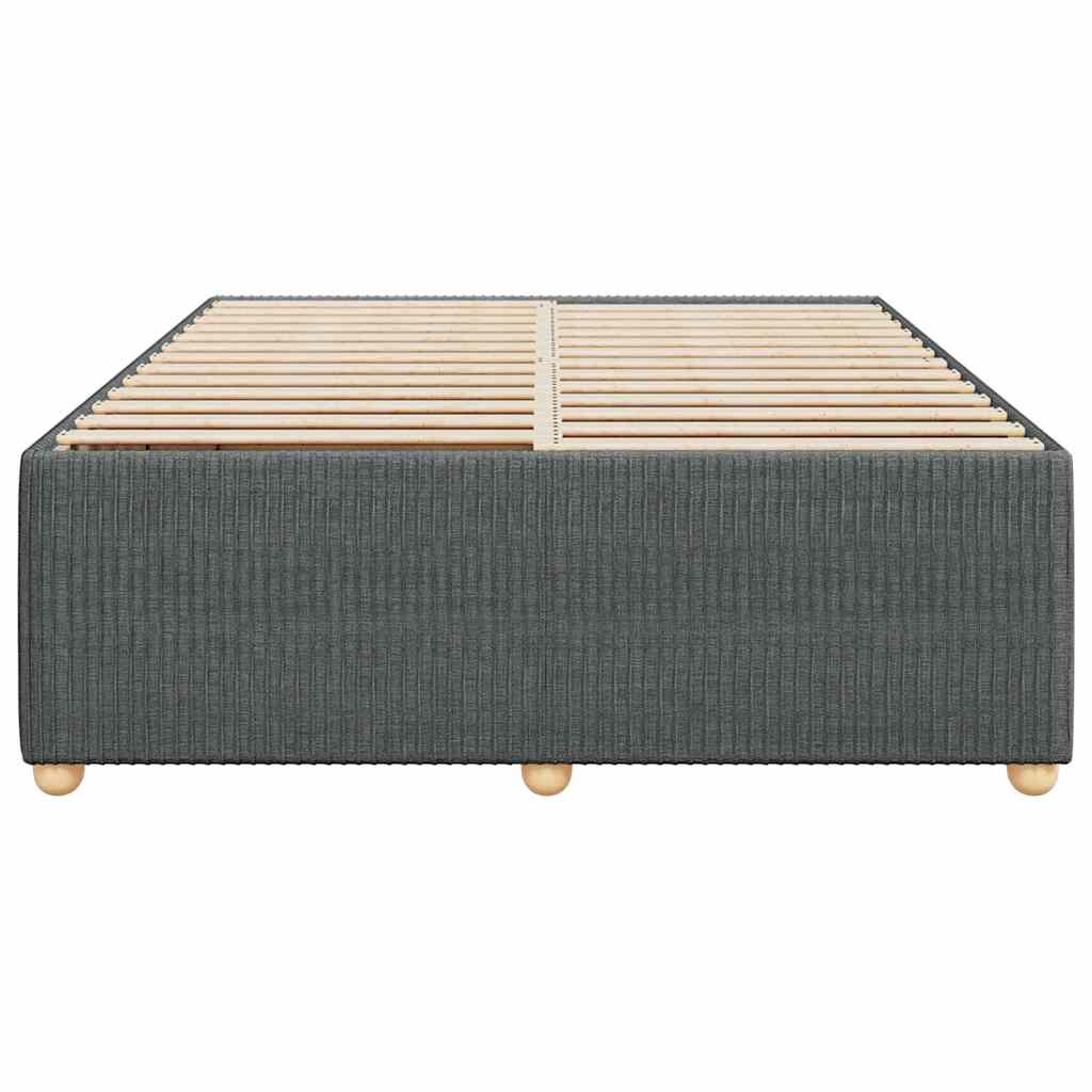 Bedframe zonder matras stof donkergrijs 160x200 cm is nu te koop bij PeponiXL, paradijselijk wonen!
