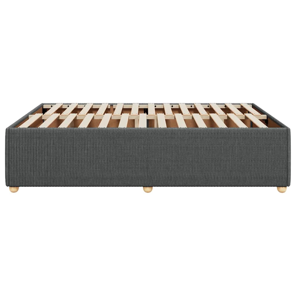 Bedframe zonder matras stof donkergrijs 160x200 cm is nu te koop bij PeponiXL, paradijselijk wonen!