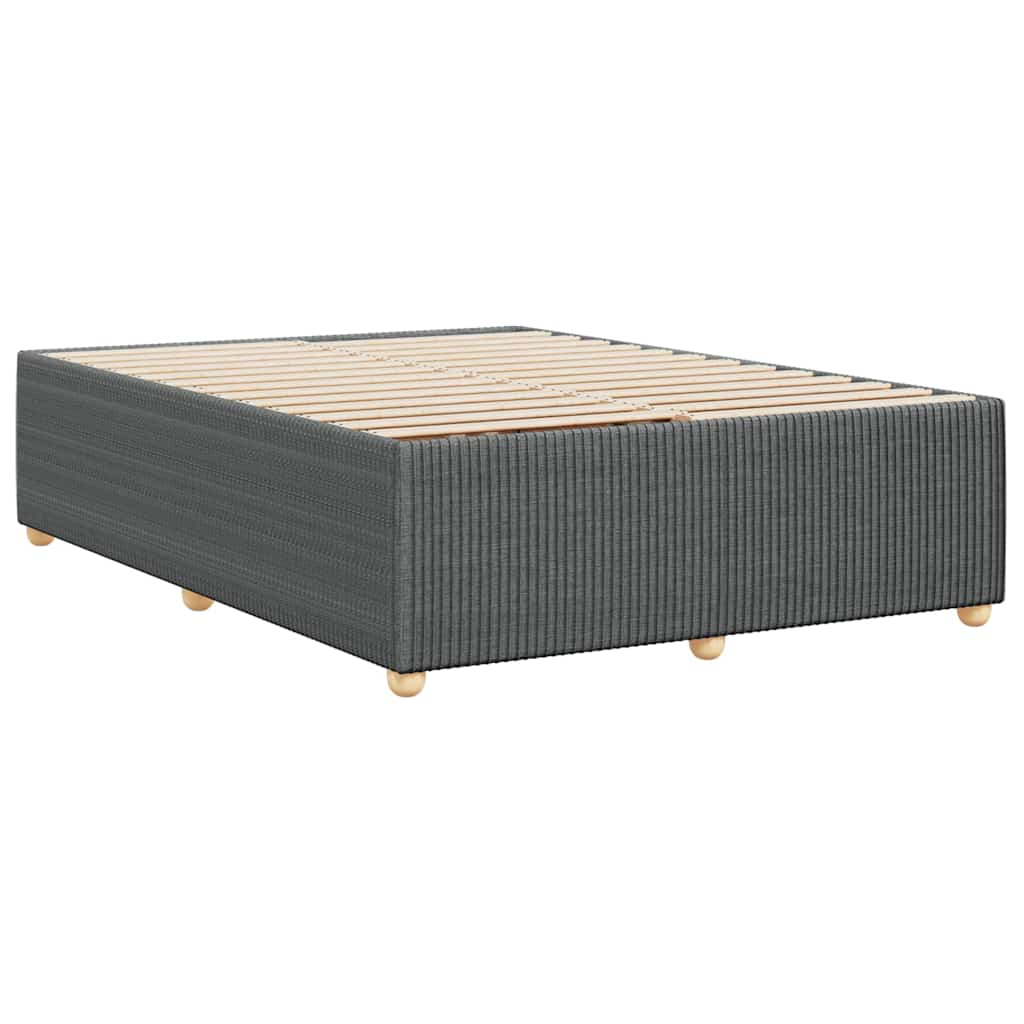 Bedframe zonder matras stof donkergrijs 160x200 cm is nu te koop bij PeponiXL, paradijselijk wonen!