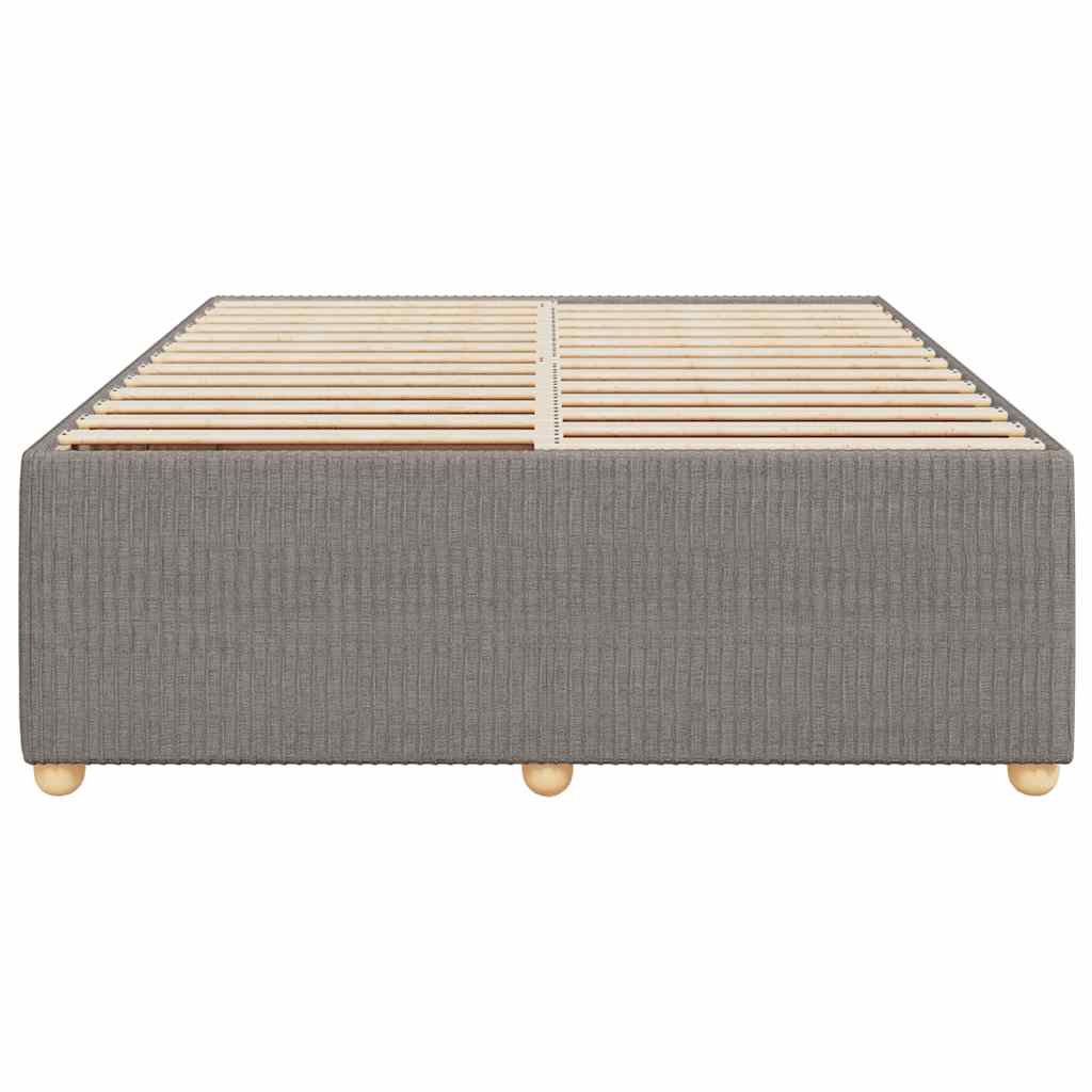 Bedframe zonder matras stof taupe 160x200 cm is nu te koop bij PeponiXL, paradijselijk wonen!