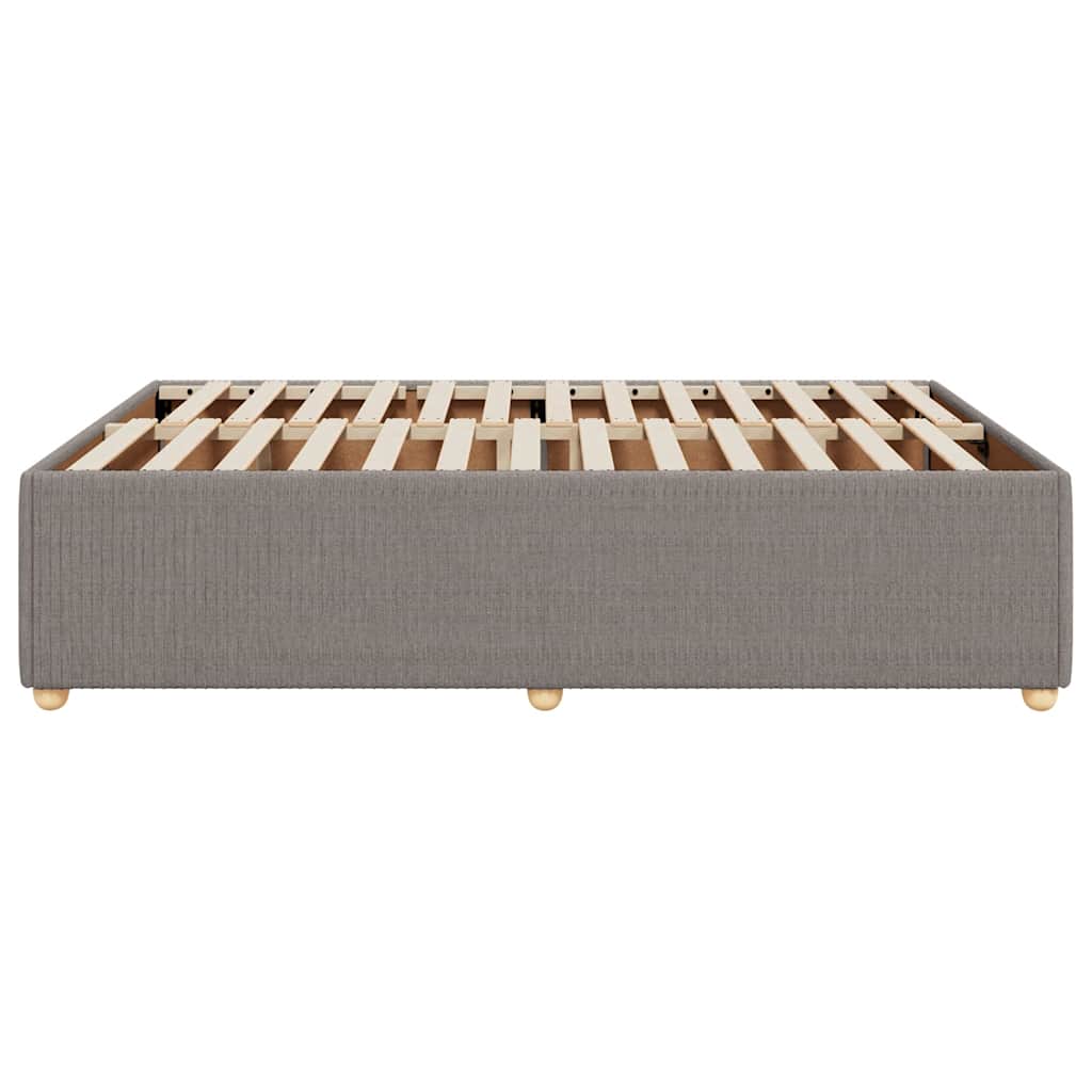 Bedframe zonder matras stof taupe 160x200 cm is nu te koop bij PeponiXL, paradijselijk wonen!