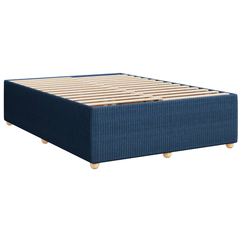 Bedframe zonder matras stof blauw 160x200 cm is nu te koop bij PeponiXL, paradijselijk wonen!