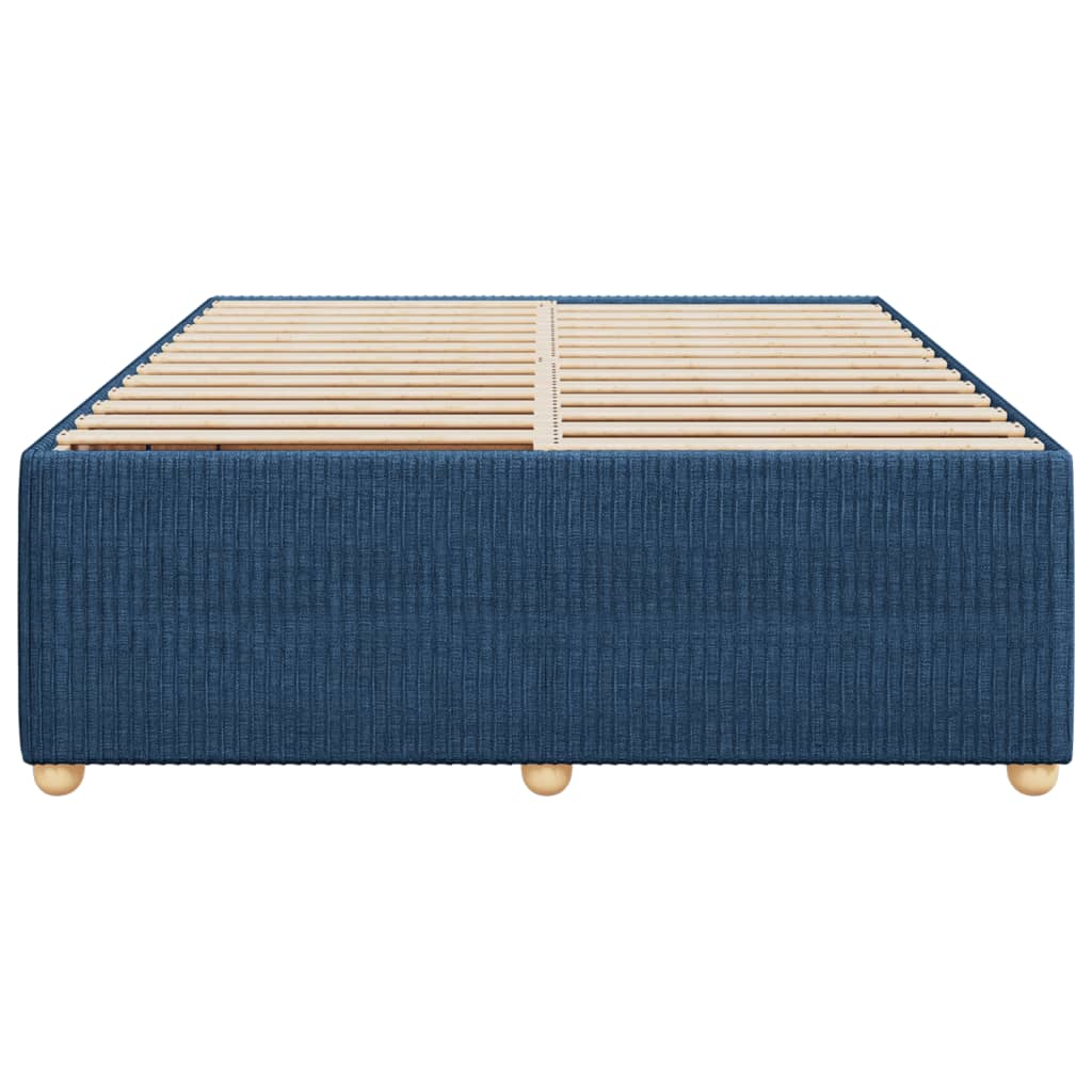 Bedframe zonder matras stof blauw 160x200 cm is nu te koop bij PeponiXL, paradijselijk wonen!