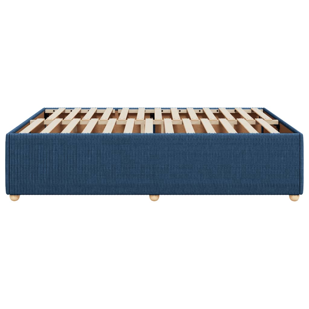 Bedframe zonder matras stof blauw 160x200 cm is nu te koop bij PeponiXL, paradijselijk wonen!