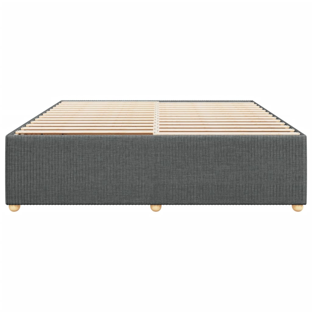 Bedframe zonder matras stof donkergrijs 180x200 cm is nu te koop bij PeponiXL, paradijselijk wonen!