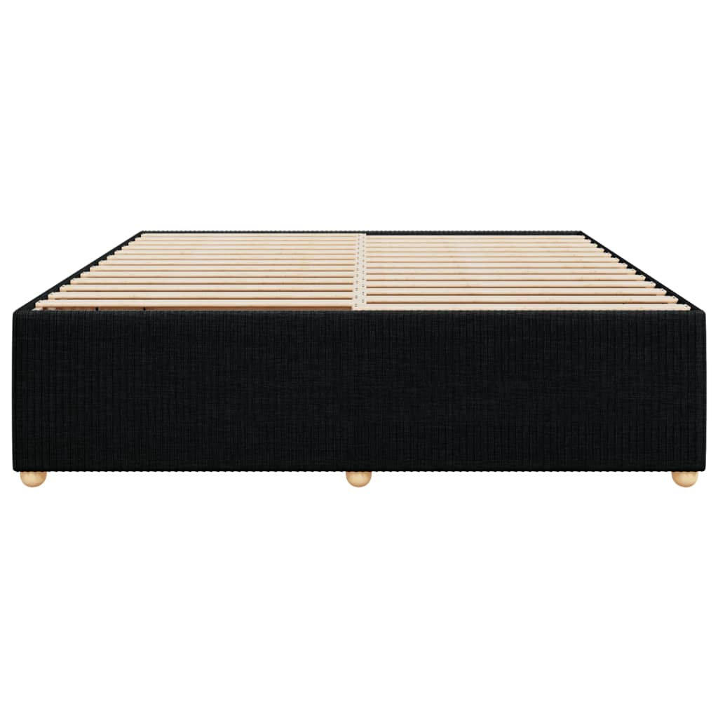 Bedframe zonder matras stof zwart 180x200 cm is nu te koop bij PeponiXL, paradijselijk wonen!