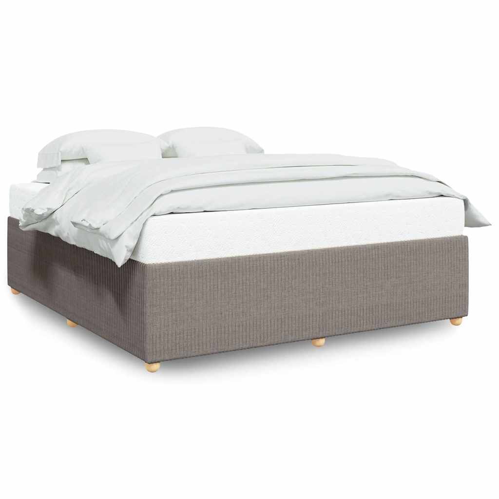 Bedframe zonder matras stof taupe 180x200 cm is nu te koop bij PeponiXL, paradijselijk wonen!