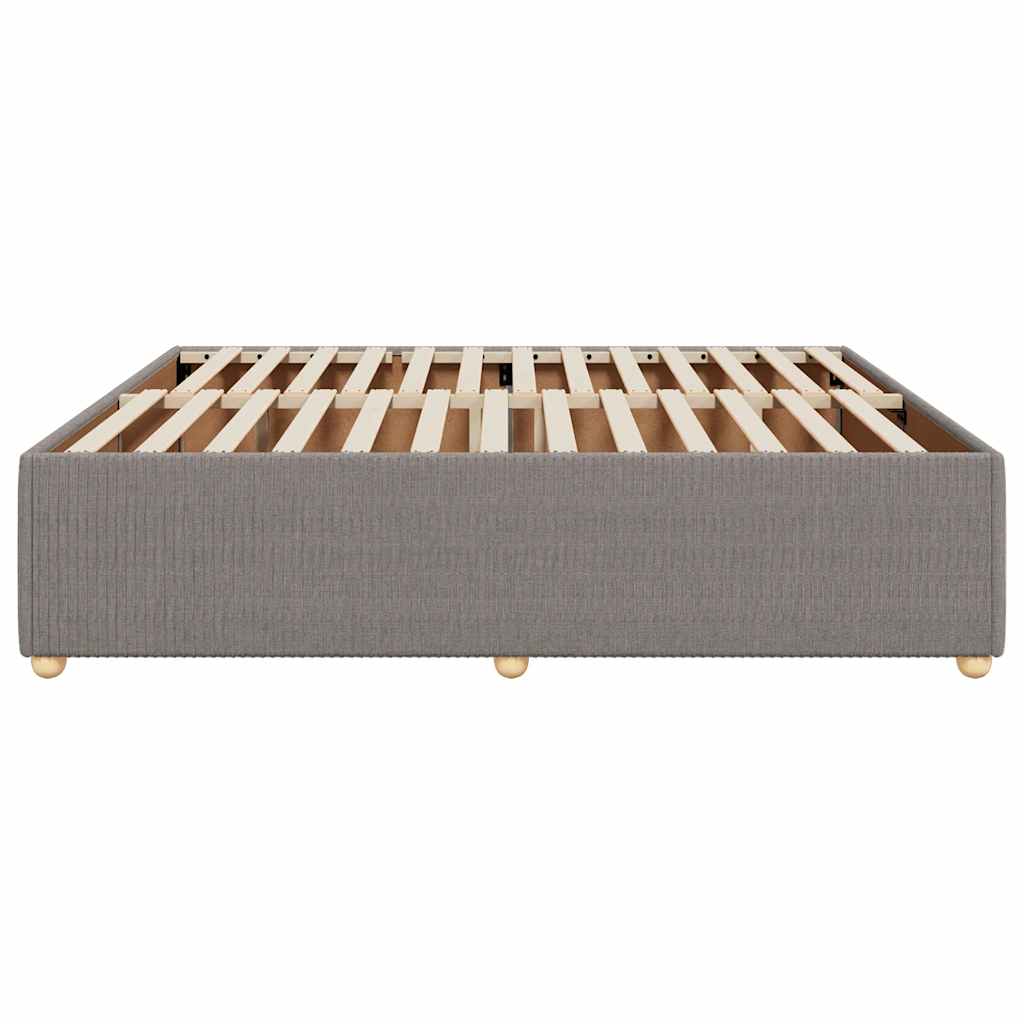 Bedframe zonder matras stof taupe 180x200 cm is nu te koop bij PeponiXL, paradijselijk wonen!