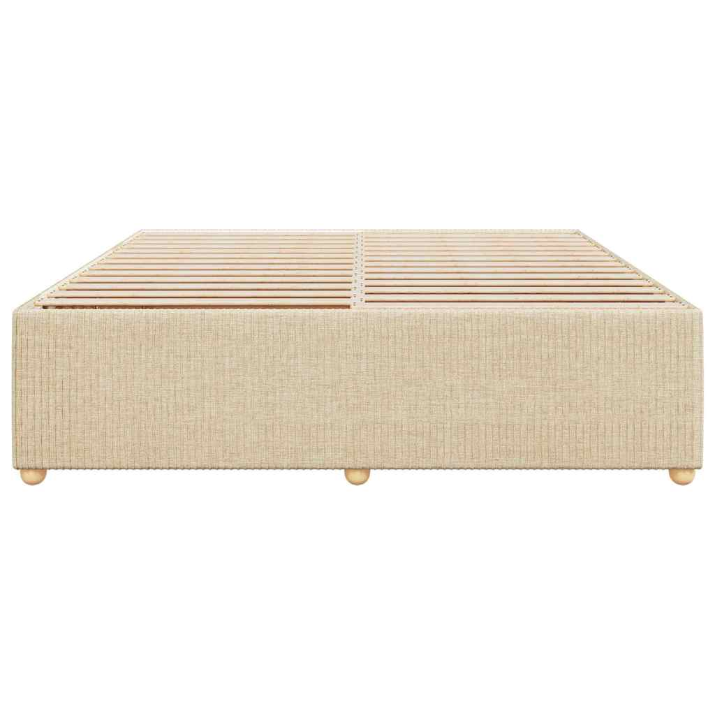 Bedframe zonder matras stof crèmekleurig 180x200 cm is nu te koop bij PeponiXL, paradijselijk wonen!