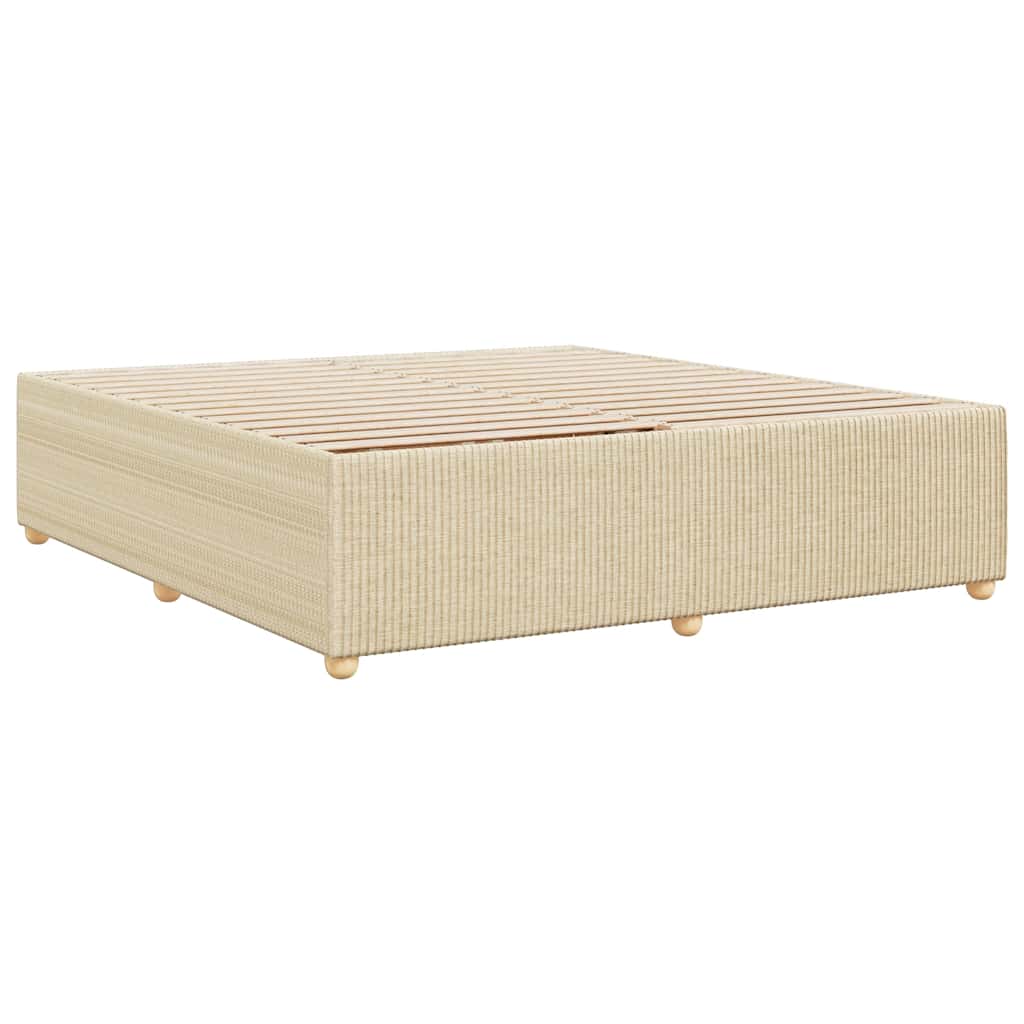 Bedframe zonder matras stof crèmekleurig 180x200 cm is nu te koop bij PeponiXL, paradijselijk wonen!