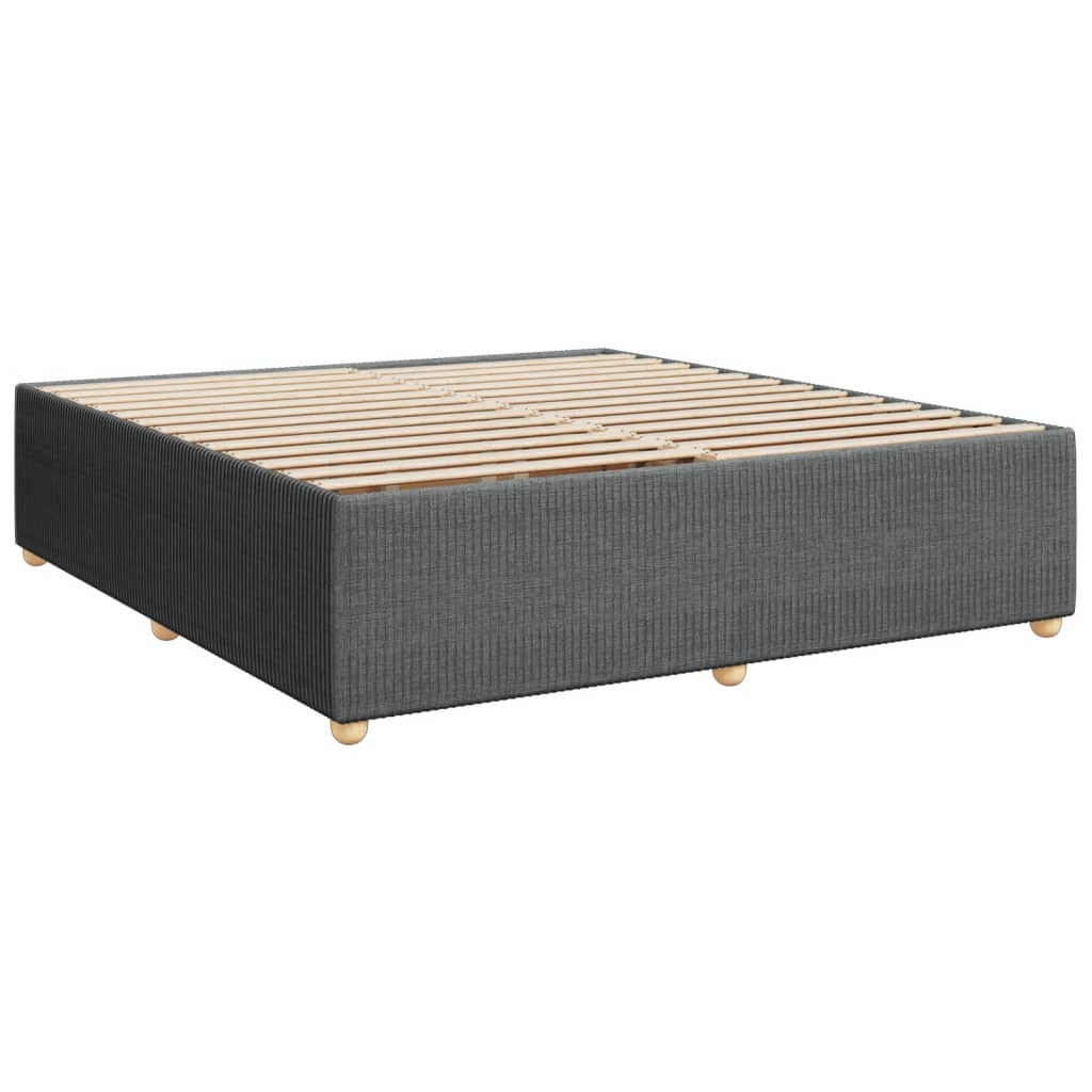 Bedframe zonder matras stof donkergrijs 200x200 cm is nu te koop bij PeponiXL, paradijselijk wonen!