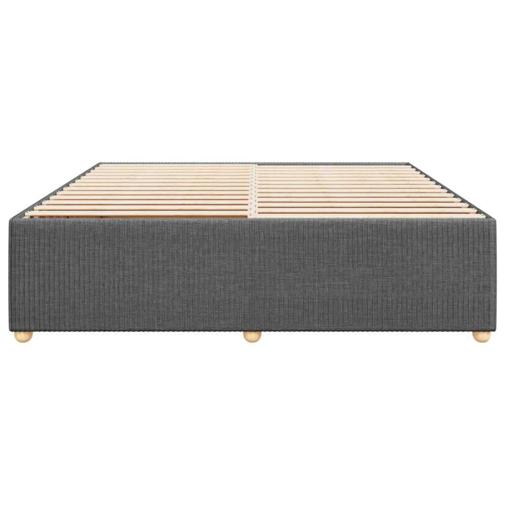 Bedframe zonder matras stof donkergrijs 200x200 cm is nu te koop bij PeponiXL, paradijselijk wonen!