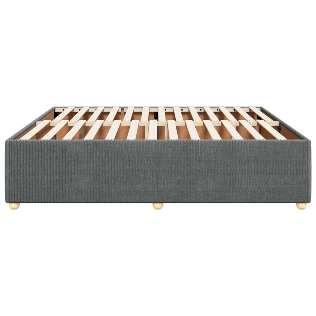 Bedframe zonder matras stof donkergrijs 200x200 cm is nu te koop bij PeponiXL, paradijselijk wonen!